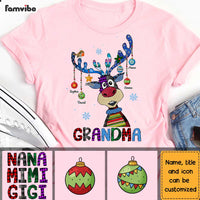 Personalized Grandma Christmas Reindeer Shirt - Hoodie - Sweatshirt OB106 32O28 thumb 1