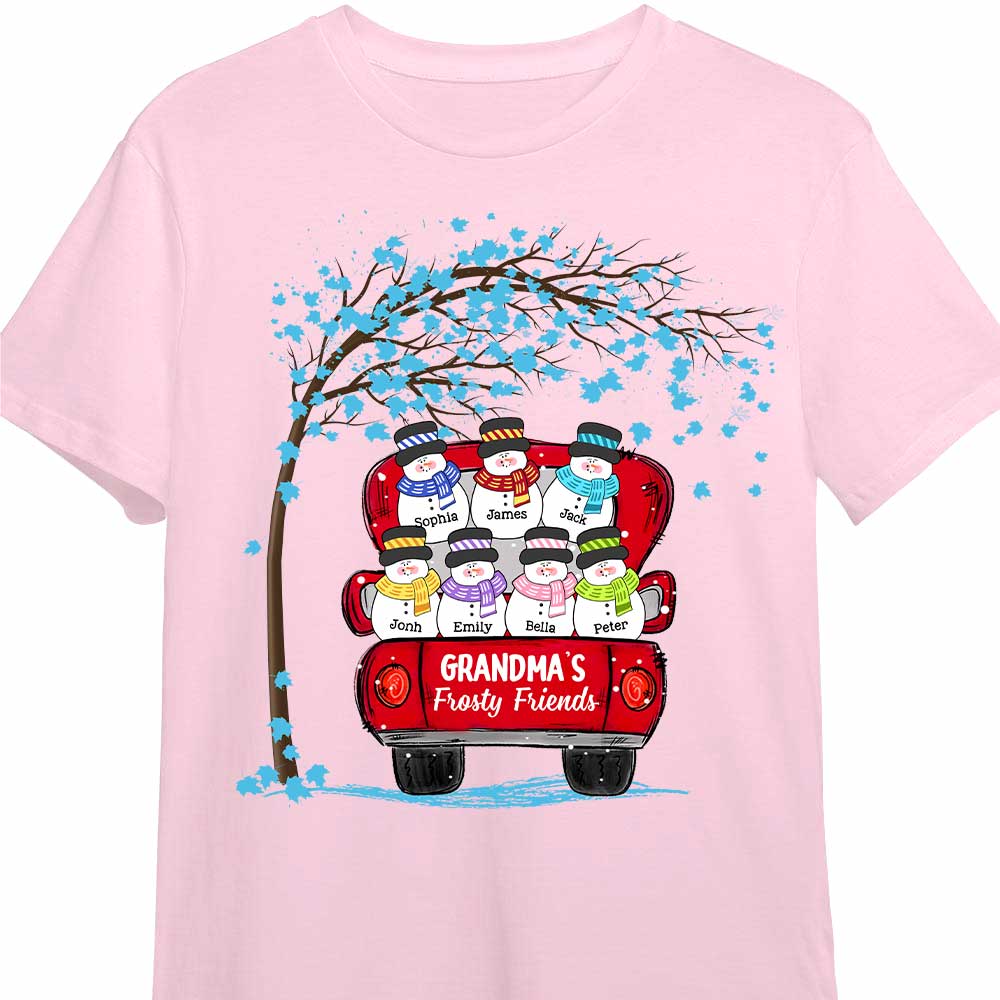 Personalized Grandma's Frosty Friends Shirt OB101 30O47 Primary Mockup