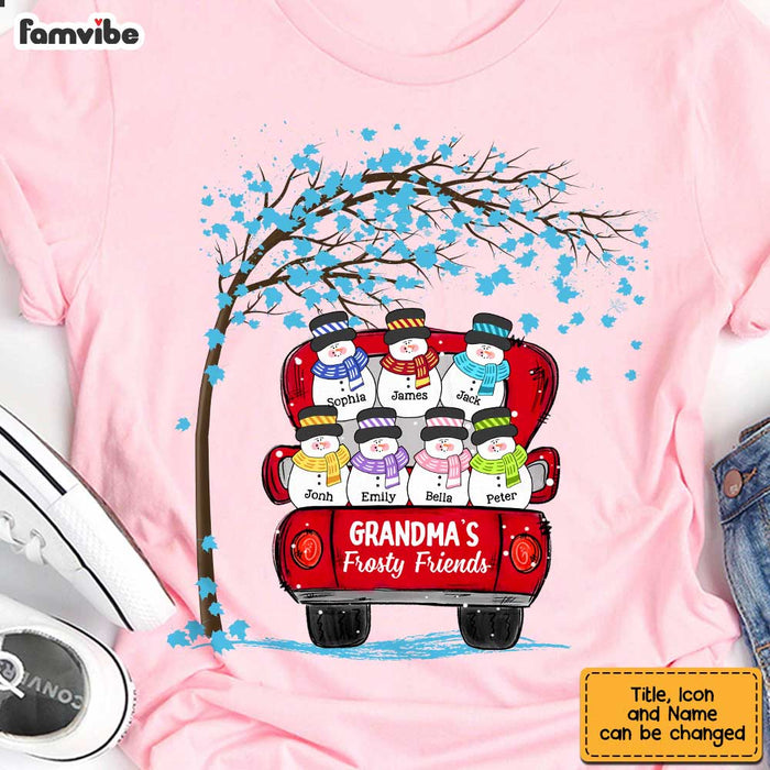 Personalized Grandma's Frosty Friends Shirt - Hoodie - Sweatshirt OB101 30O47 1