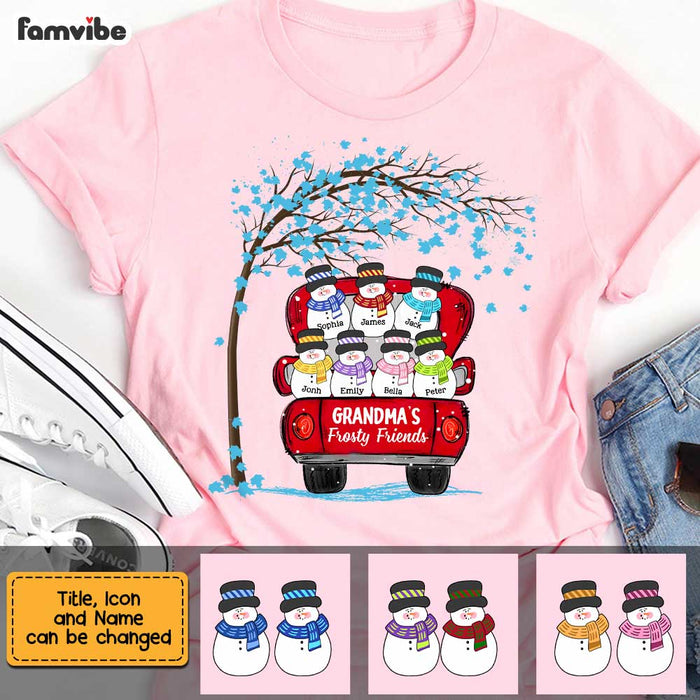 Personalized Grandma's Frosty Friends Shirt - Hoodie - Sweatshirt OB101 30O47 1