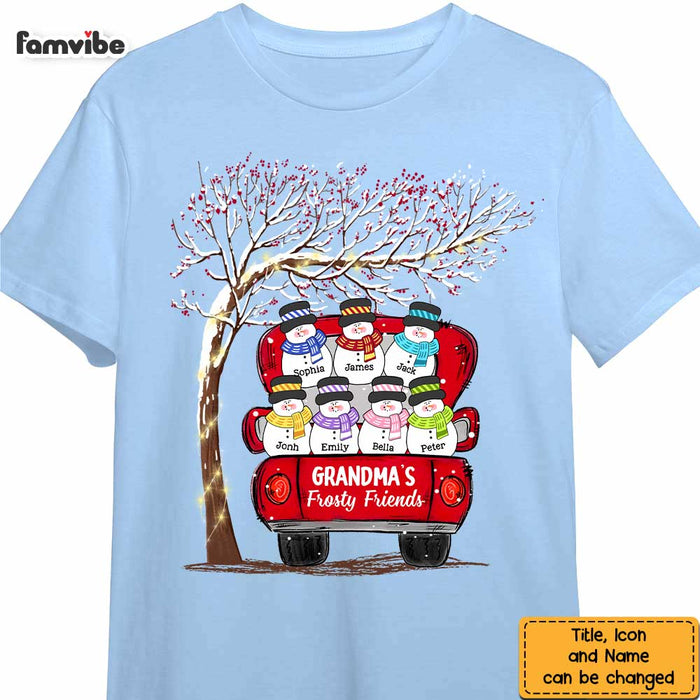Personalized Grandma's Frosty Friends Shirt - Hoodie - Sweatshirt OB101 30O47 1
