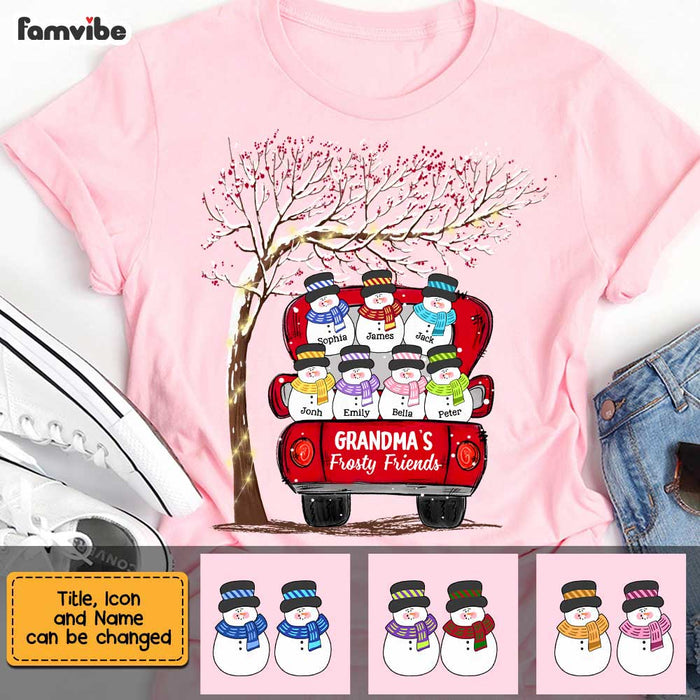 Personalized Grandma's Frosty Friends Shirt - Hoodie - Sweatshirt OB101 30O47 1