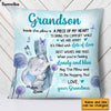 Personalized Grandson Elephant Pillow OB101 23O28 1