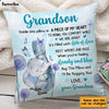Personalized Grandson Elephant Pillow OB101 23O28 1