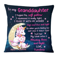 Personalized Hug This Granddaughter Unicorn Pillow OB102 30O28 thumb 1