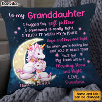 Personalized Hug This Granddaughter Unicorn Pillow OB102 30O28 thumb 1