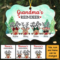 Personalized Grandma's Little Reindeer Benelux Ornament OB103 23O47 thumb 1