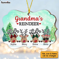 Personalized Grandma's Little Reindeer Benelux Ornament OB103 23O47 thumb 1