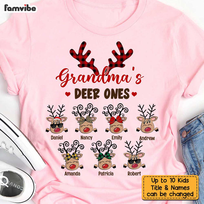 Personalized Grandma's Deer Ones Christmas Shirt - Hoodie - Sweatshirt OB101 58O34 1