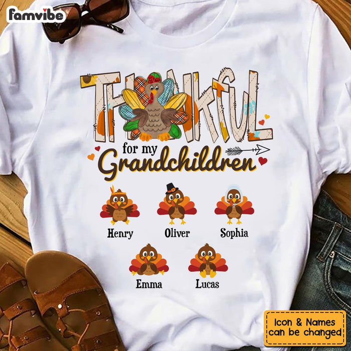 Personalized Thankful Grandma Turkey Shirt - Hoodie - Sweatshirt OB103 30O53 1