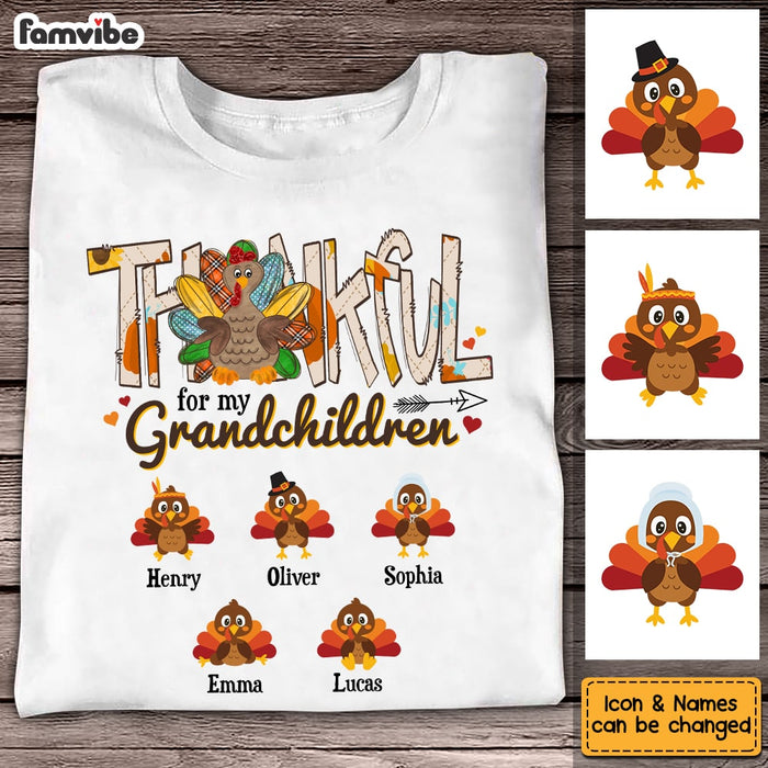 Personalized Thankful Grandma Turkey Shirt - Hoodie - Sweatshirt OB103 30O53 1