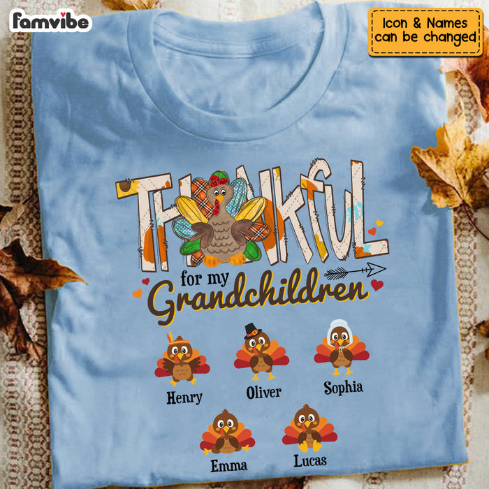Personalized Thankful Grandma Turkey Shirt - Hoodie - Sweatshirt OB103 30O53 1