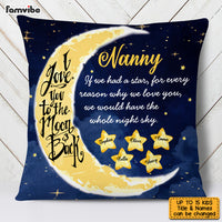 Personalized Love To The Moon And Back Grandma Custom Grandkids Names Pillow OB102 58O53 thumb 1