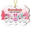 Personalized Grandma Snowman Christmas Circle Ornament Benelux Ornament OB175 85O28 1