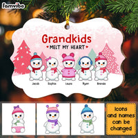 Personalized Grandma Snowman Christmas Circle Ornament Benelux Ornament OB175 85O28 thumb 1