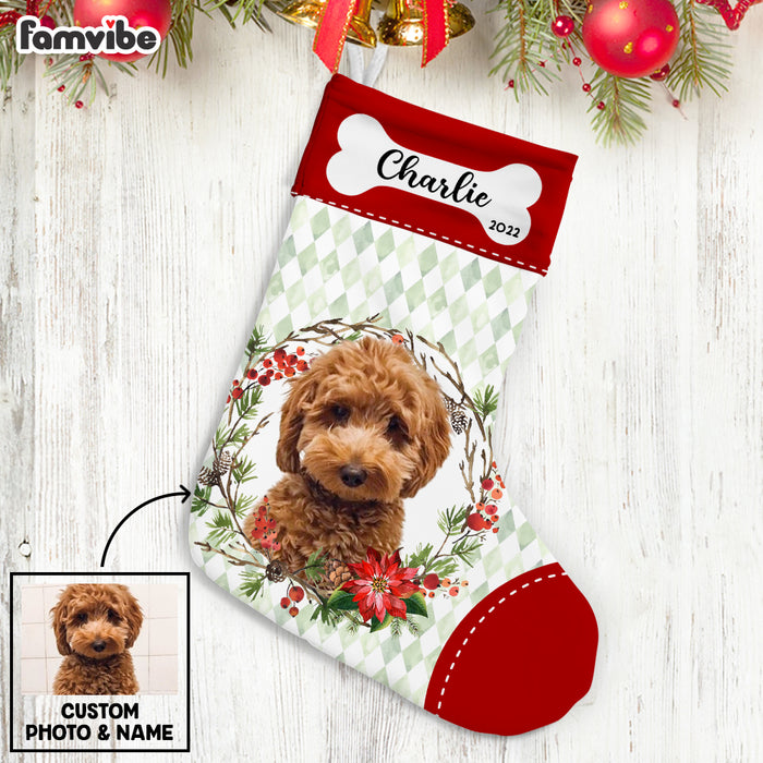 Personalized Dog Christmas Photo Stocking OB112 85O53 1