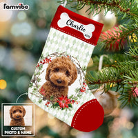 Personalized Dog Christmas Photo Stocking OB112 85O53 thumb 1