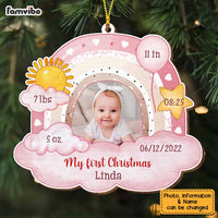 Personalized Baby First Christmas Photo Ornament OB114 32O34 thumb 1