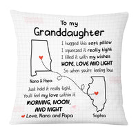 Personalized Granddaughter Long Distance Pillow OB113 30O53 thumb 1