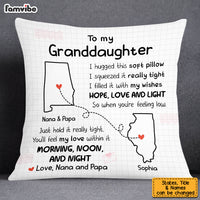 Personalized Granddaughter Long Distance Pillow OB113 30O53 thumb 1