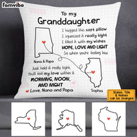 Personalized Granddaughter Long Distance Pillow OB113 30O53 thumb 1