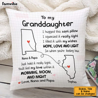 Personalized Granddaughter Long Distance Pillow OB113 30O53 thumb 1