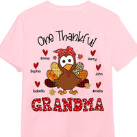 Personalized Grandma Thanksgiving Turkey Polka Dot Shirt - Hoodie - Sweatshirt OB114 30O28 thumb 1