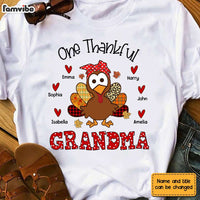 Personalized Grandma Thanksgiving Turkey Polka Dot Shirt - Hoodie - Sweatshirt OB114 30O28 thumb 1