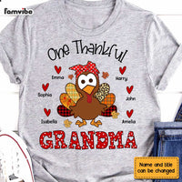 Personalized Grandma Thanksgiving Turkey Polka Dot Shirt - Hoodie - Sweatshirt OB114 30O28 thumb 1