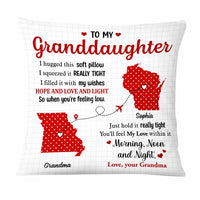 Personalized Long Distance Polka Dot Pillow OB113 23O47 thumb 1