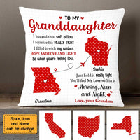 Personalized Long Distance Polka Dot Pillow OB113 23O47 thumb 1