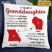 Personalized Long Distance Polka Dot Pillow OB113 23O47 thumb 1