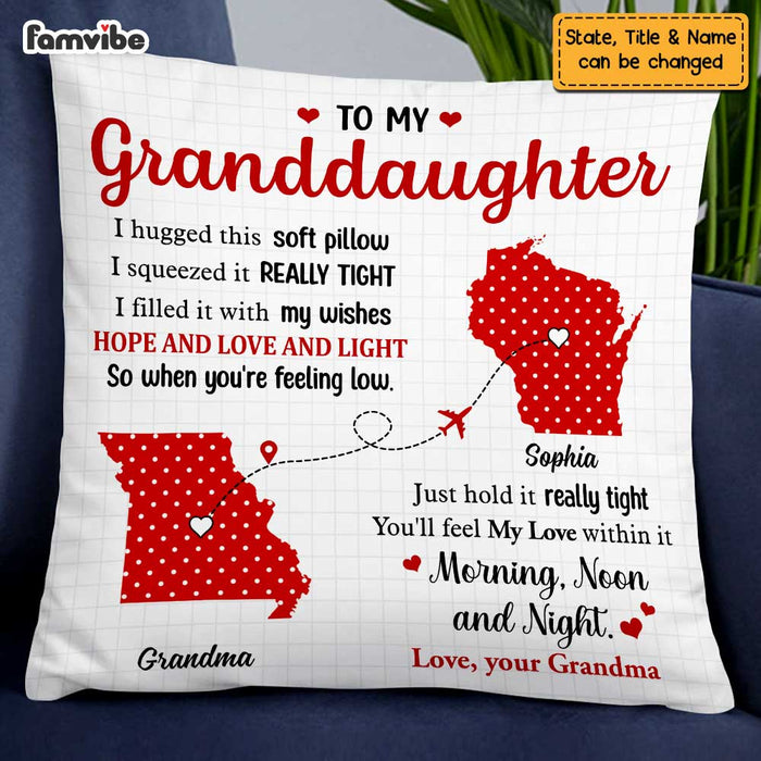 Personalized Long Distance Polka Dot Pillow OB113 23O47 1