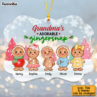 Personalized  Grandma's Adorable Gingersnap Benelux Ornament OB122 36O53 thumb 1