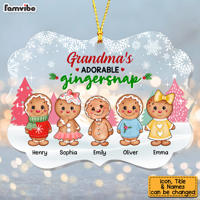 Personalized  Grandma's Adorable Gingersnap Benelux Ornament OB122 36O53 1