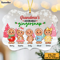 Personalized  Grandma's Adorable Gingersnap Benelux Ornament OB122 36O53 thumb 1