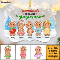 Personalized  Grandma's Adorable Gingersnap Benelux Ornament OB122 36O53 thumb 1