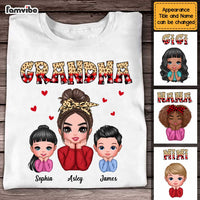 Personalized Grandma  Love Leopard Buffalo Plaid Pattern Shirt - Hoodie - Sweatshirt OB122 58O47 thumb 1