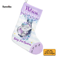 Personalized Baby First Christmas Elephant Stocking OB121 85O67 thumb 1