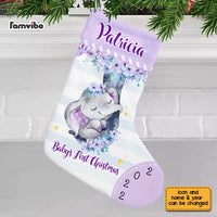 Personalized Baby First Christmas Elephant Stocking OB121 85O67 thumb 1