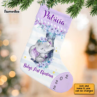 Personalized Baby First Christmas Elephant Stocking OB121 85O67 thumb 1