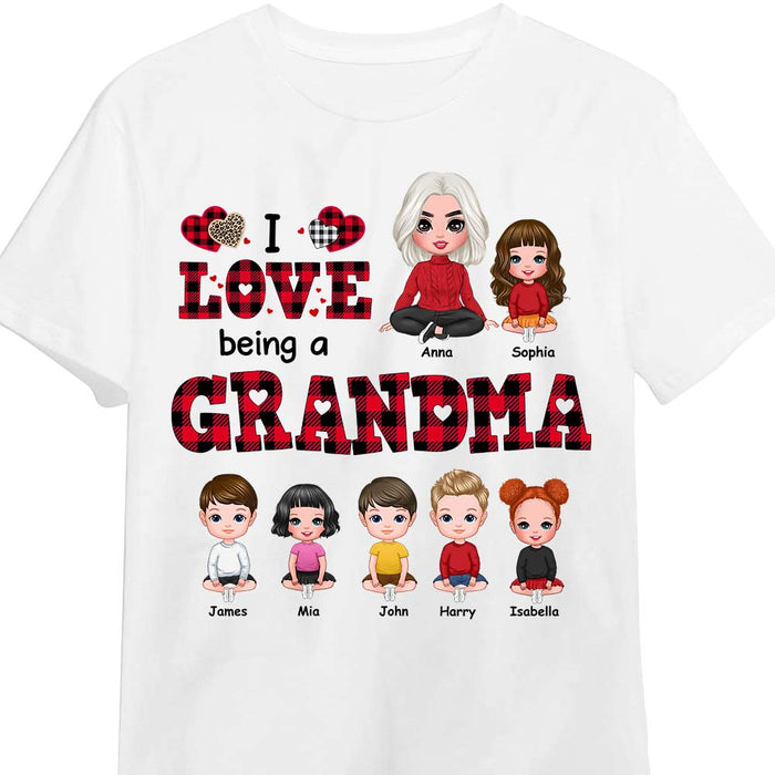 Personalized I Love Being A Grandma Custom Title Leopard Buffalo Plaid Shirt - Hoodie - Sweatshirt OB123 58O28 1