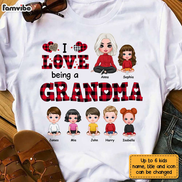 Personalized I Love Being A Grandma Custom Title Leopard Buffalo Plaid Shirt - Hoodie - Sweatshirt OB123 58O28 1
