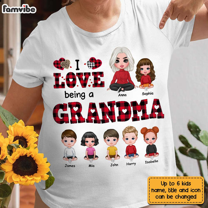 Personalized I Love Being A Grandma Custom Title Leopard Buffalo Plaid Shirt - Hoodie - Sweatshirt OB123 58O28 1