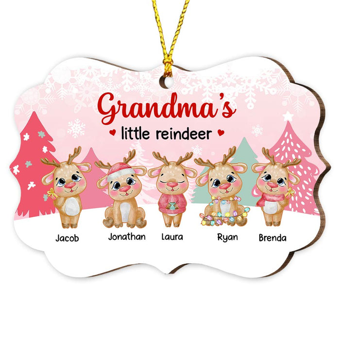 Personalized Grandma Little Reindeer Benelux Ornament OB122 30O28 1