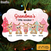Personalized Grandma Little Reindeer Benelux Ornament OB122 30O28 thumb 1