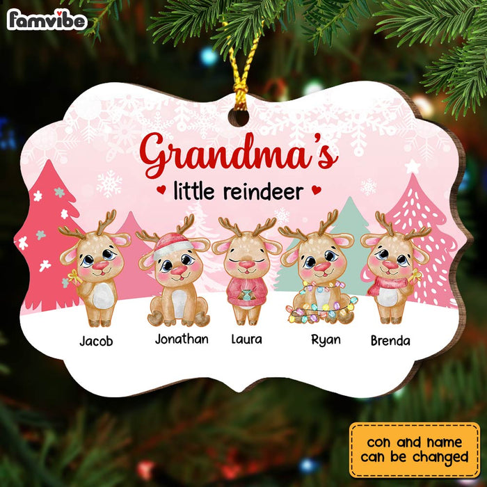 Personalized Grandma Little Reindeer Benelux Ornament OB122 30O28 1
