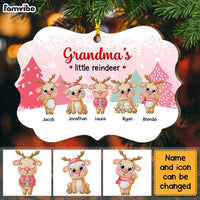 Personalized Grandma Little Reindeer Benelux Ornament OB122 30O28 thumb 1