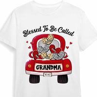 Personalized Grandma Truck Buffalo Plaid Heart Shirt - Hoodie - Sweatshirt OB127 58O47 thumb 1