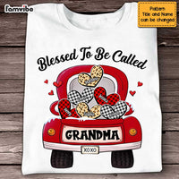 Personalized Grandma Truck Buffalo Plaid Heart Shirt - Hoodie - Sweatshirt OB127 58O47 thumb 1